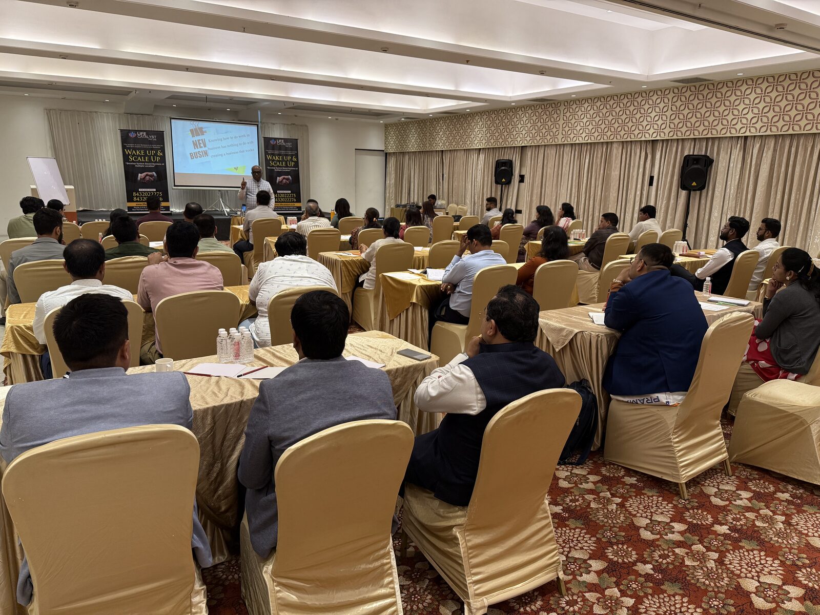 Business owners stepping out of the chaos.